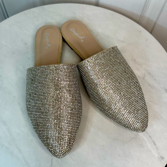 Qupid Shoes - Qupid Sparkle Glittery Mules Slides Sandals